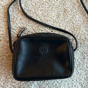Vintage Anne Klein II Mini Leather Crossbody – with Mirror, Great Condition